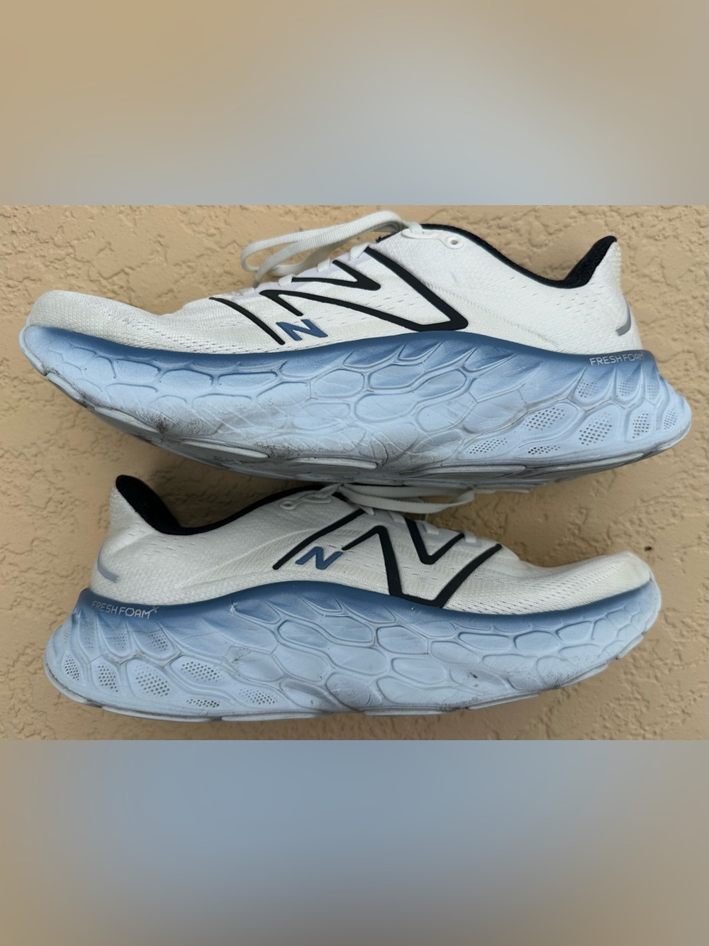 NEW BALANCE FRESH FOAM X MORE V4 ICE BLUE RUNNING SHOES MMORCU4 SIZE 11.5 - Picture 13 of 15